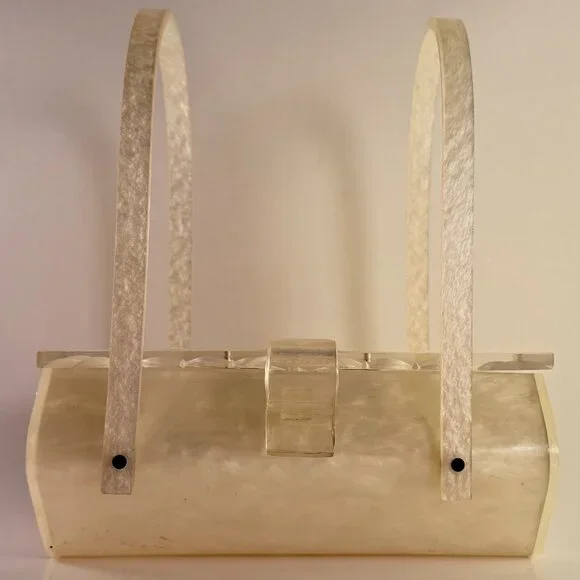 Vintage 1950's Lucite Box Purse - Picture 1 of 7